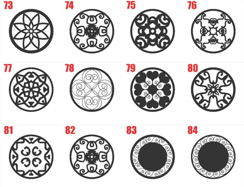 Kit 4 Quadros Mandalas Placas Decorativas Parede Mdf 25x25cm