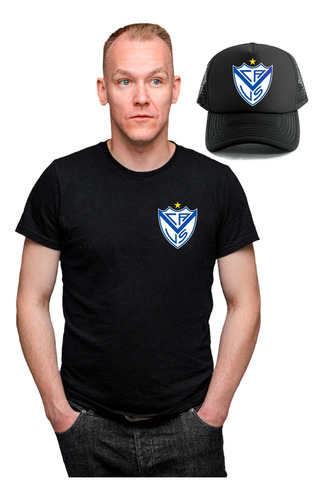 Combo Remera + Gorra - Vélez - Unisex