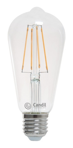 Lámpara Filamento Led Edison Vintage E27 5w Clara - Candil