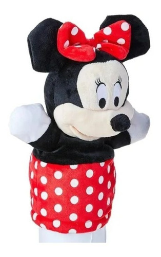 Fantoche Minnie Pelúcia 28cm Vermelho/branco - Multikids