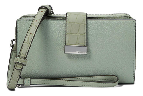 Carteira Casual Calvin Klein Amara Com Corda Desert Sage Tam