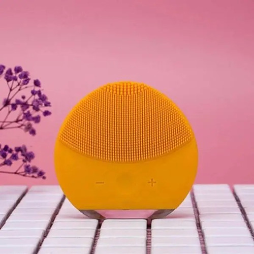 Limpiador Facial Masajeador Recargable Usb Amarillo