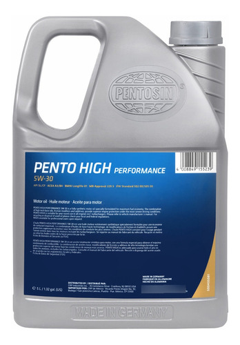 5 Lts Aceite De Motor 5w30 G63 Amg V8 5.5l 15