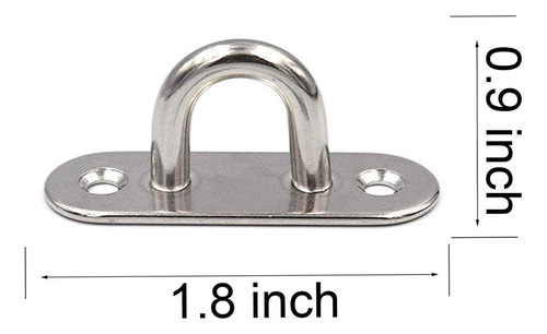 15 Ganchos De Techo De Acero Inoxidable 304 De 1,8 Pulgadas