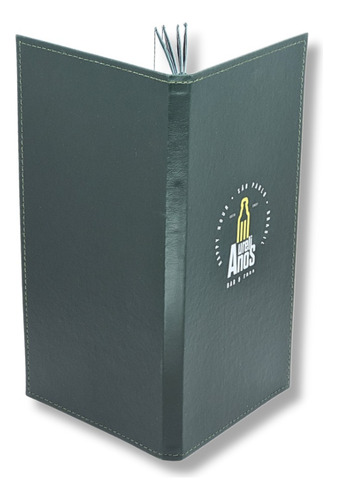Kit 12 Capas Cardápio 15,5x31,5 Courosintético C/ 03 Divisão