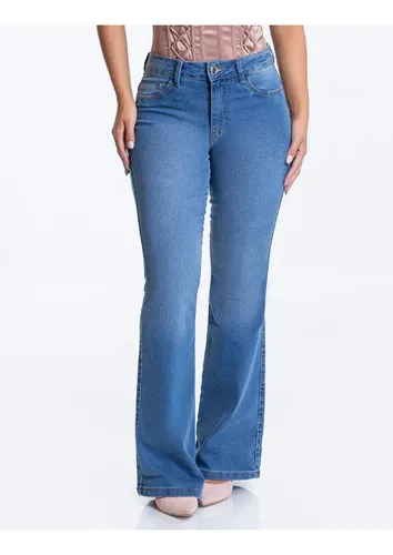 Calça flare preta biotipo 2025