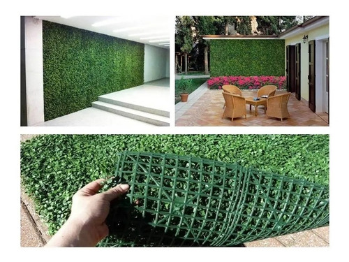 Imagen 5 de 10 de Panel Enredadera Pasto Artificial Pared Decorativo 60 X 40cm