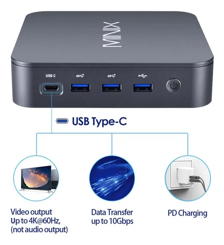 Minix Neo J51-c8 Mini Computer, Pcie Nvme Ssd Mini Pc 2.5gb