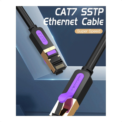 3,0 Mts. Cat7 10gbps. Cable Red Ethernet Rj45. Vention.