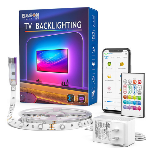 Bason Lighting Retroiluminación Led Para Tv Con Aplicación