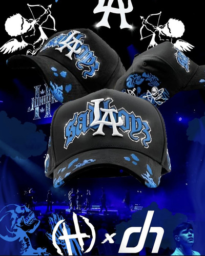 Gorra Dandy Hats La Angel Azul Crystals / Junior H Original