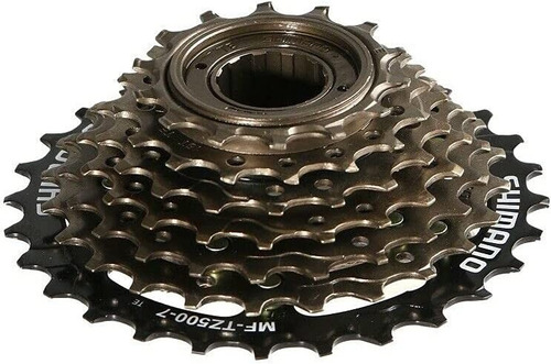 Piñon Para Bicicleta Shimano 7 Velocidades Atornillado Cantidad Máxima De Dientes 28 Cantidad Mínima De Dientes 12 Color Café