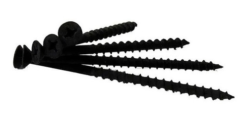 Imagen 2 de 2 de Tornillo Madera Autoperforante Drywall 6 X 1 1/4 Negro X 500