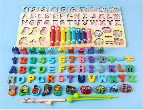 Juego Educativo De Mesa De Pesca Montessori, Juguete Para Ni