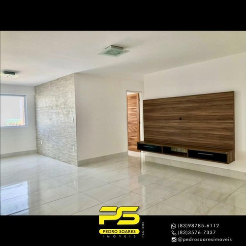 Apartamento Com 3 Dormitórios Para Alugar, 107 M² Por R$ 3.500/mês - Bessa - João Pessoa/pb - Ap4333