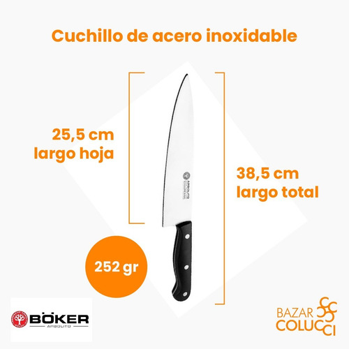 Cuchillo Gourmet Chef I Arbolito Bazar Colucci