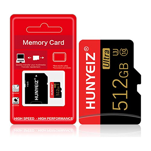 512gb Micro Sd Card With Adapter Memory Card Class 10 W...