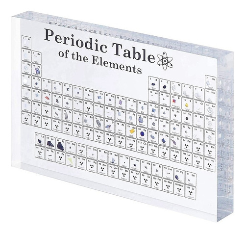 Periodic Table With Real Elements Inside, Elements