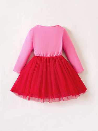 Vestido De Desenho Animado De Unicórnio Com Saia De Gaze Eme