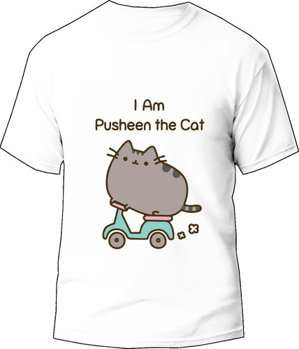 Camiseta Gato Pusheen Kawaii Bca  Tienda Urbanoz