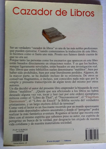 Cazador De Libros Malditos. En Busca Del Saber Perdido