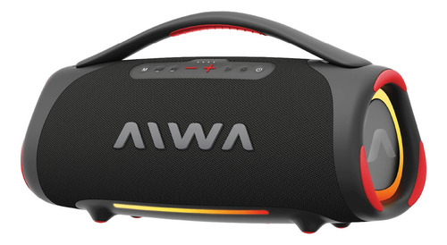 Parlante Aiwa Bluetooth Restitente Al Agua 160w 12hs Duración - Negro