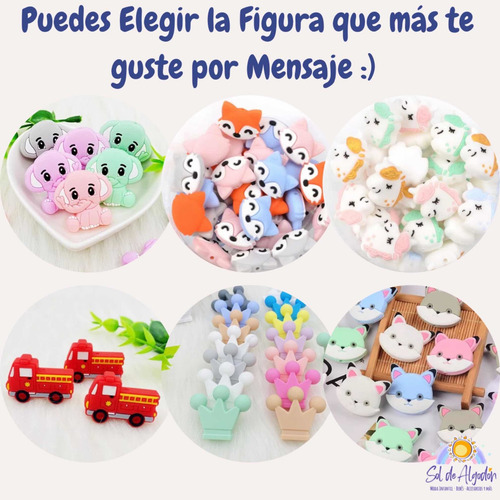 Chupetero Con El Nombre Del Bebé Silicona Portachupete Rosa