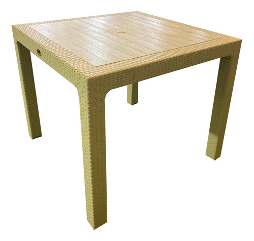 Mesa Cuadrada 90x90 Desmontable Para Jardín Exterior Oferta