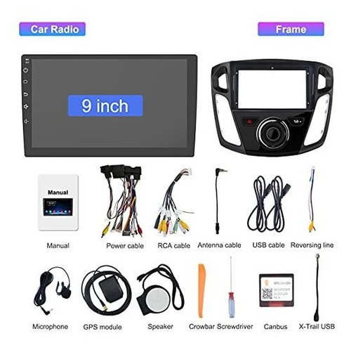 Radio Estereo Vehiculo Android 10 Para Ford Focus 2012