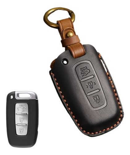 Funda De Cuero Para Llave Para Hyundai Ix35 Creta Santa Fe S