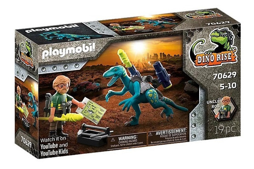 Juego Playmobil Dino Rise Uncle Rob Armamento Para Batalla Cantidad de piezas 19