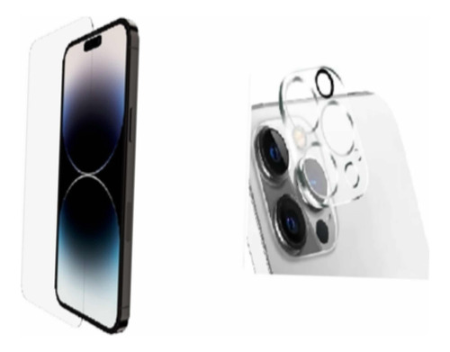 Mica Vidrio Pantalla Y Camara Para iPhone 15 Pro Max
