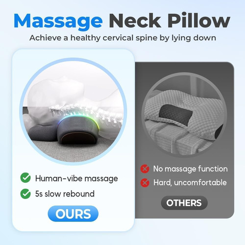 Almohada Para Masaje En El Cuello, 3 En 1 Para El Cuello