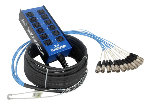 Rapcohorizon 50sbr12-b Subsnake 12 Ch 15 Mts, Xlr Rean, Azul