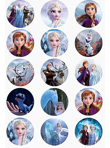 Disney Frozen II Pegatinas de Anna & Elsa - 1x 150 unidades