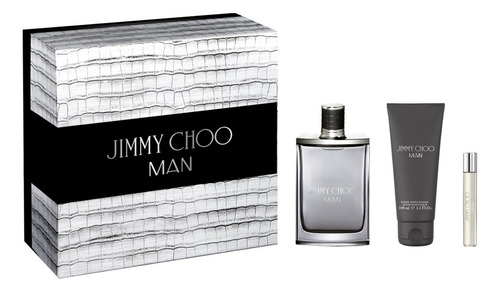 Set Perfume Jimmy Choo Man Edt 100ml+ Aftershave+ Perfumero