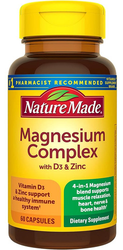 Nature Made Magnesium Complex With Vitamin D And Zinc Supple