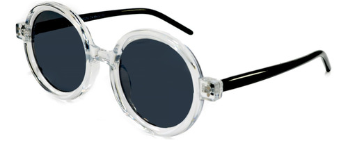Óculos De Sol Redondo Unissex Grande Estilo Rip Lentes Uv400