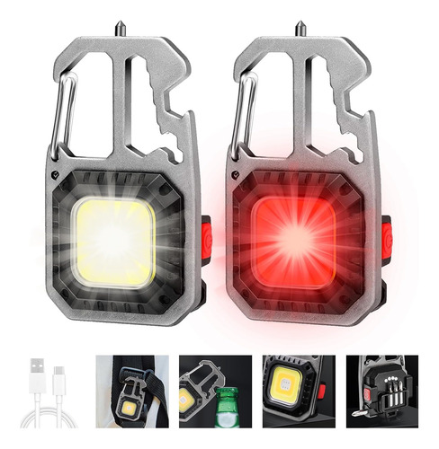Seasky Mini Linterna Led Llavero Multifunción, Linterna