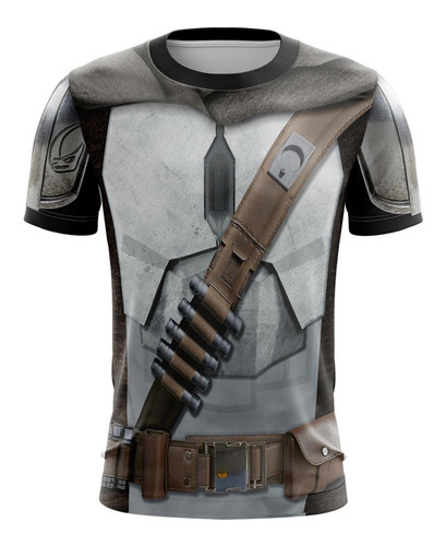 Playera Sublimada Mandalorian Con Cinto Infantil