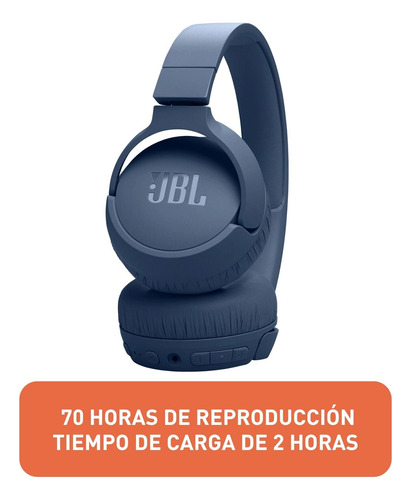 Audífono Inalámbrico Jbl Tune 670nc Bluetooth Micrófono 70hr