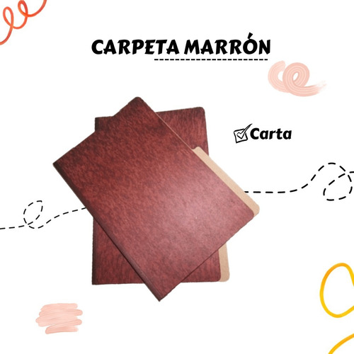 Carpeta Marrón Tamaño Carta 25 Unidades