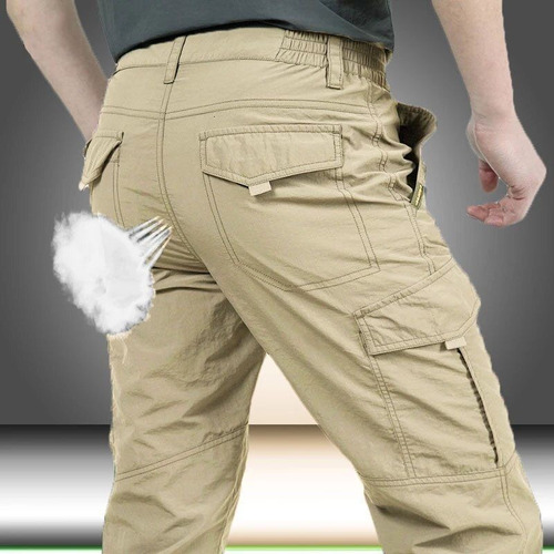 Pantalones Tácticos For Hombres Pantalones Carga Impermeable