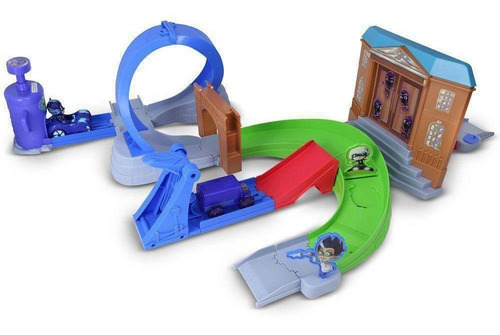 Imagem 8 de 9 de Pj Masks Pistas De Rivais Com Veiculo Menino Gato Dtc 4667