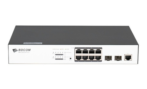 Switch Bdcom 8 Puertos Poe, 2 Sfp, Administrable Capa 3