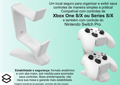 Suporte De Mesa 2 Controles Compatível Com Xbox Series
