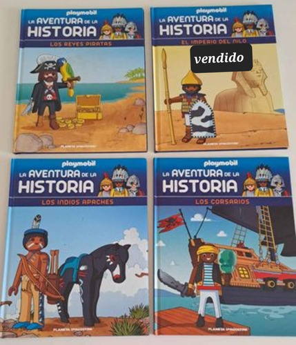 Libro Playmobil Aventura De La Histor Pirata China Egipto (Usado)
