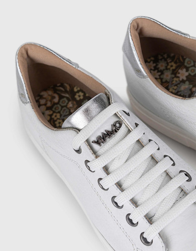 Imagen 4 de 6 de Zapatillas Viamo Carey Urbanas Dama Mujer Blancas Sport