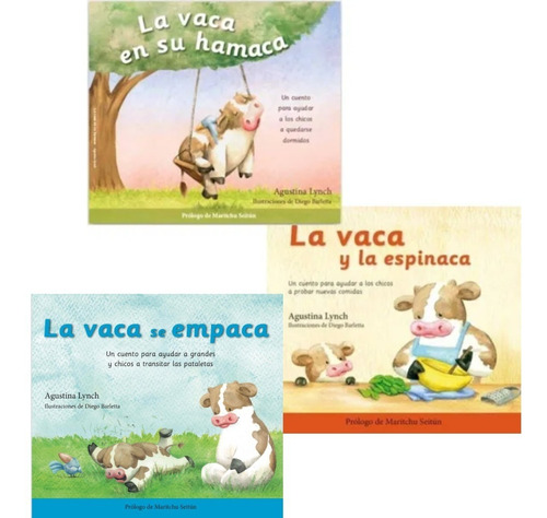 Pack La Vaca En Su Hamaca + La Espinaca + Se Empaca 3 Libros