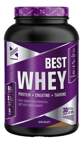 Best Whey Xtrenght 2lb. Whey Protein + Creatina + Taurina.